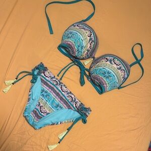 Vibrant Paisley Bikini Set